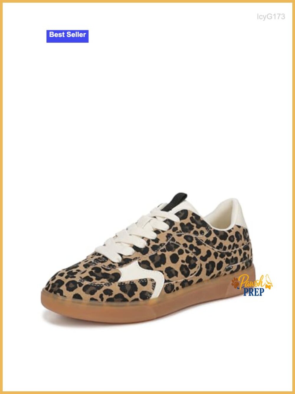 Women's Lace-Up Sneakers - Vegan PU & Fabric - Retro Fashion Sneakers